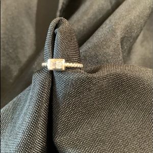 Silpada Sterling Silver Cubic Zirconia ring size 7